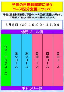 コース割表　（子供の日）のサムネイル